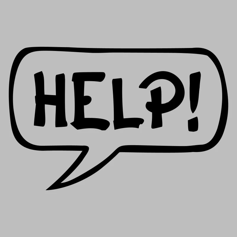 Comic Speech Bubble HELP