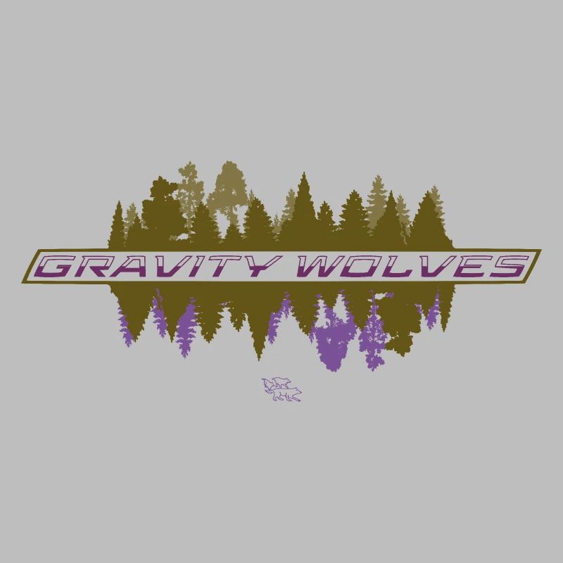 Gravity Wolves Woods reflected
