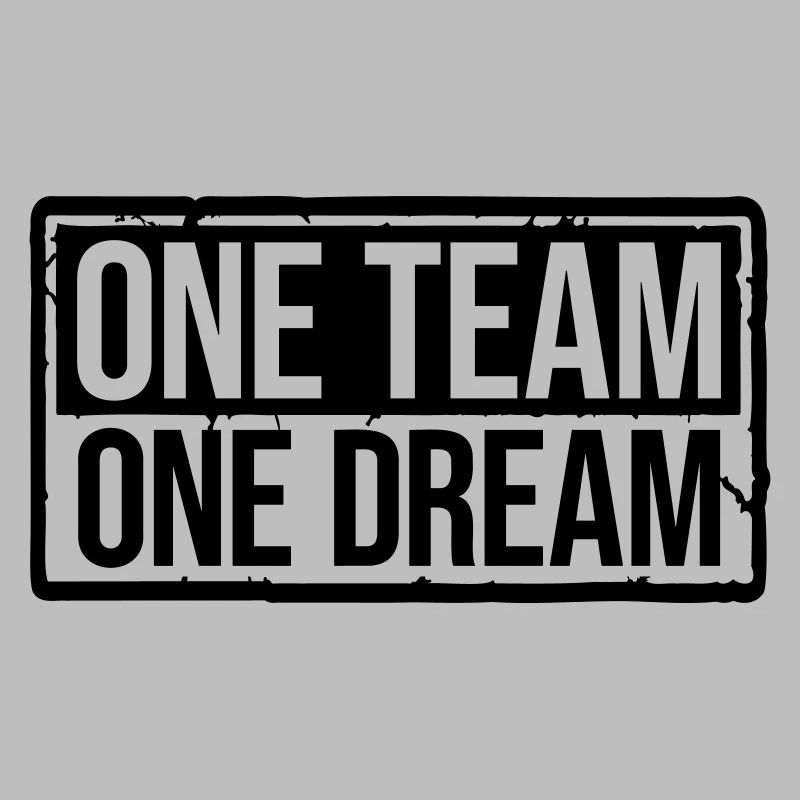 One Team Schild