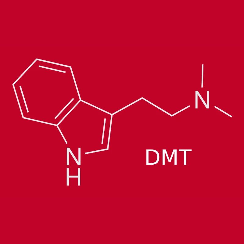 Molécule DMT - blanche avec nom
