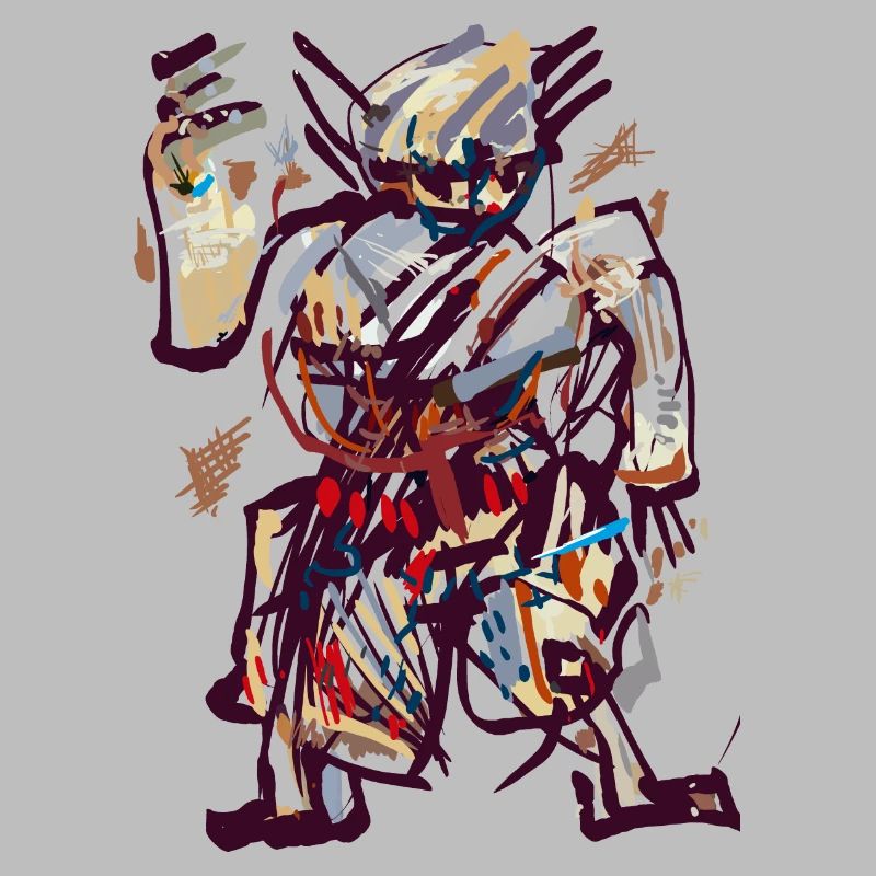 Samurai Abstrakt