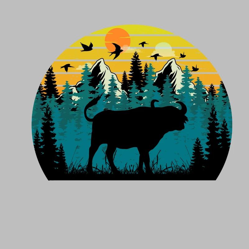 bison Sunset