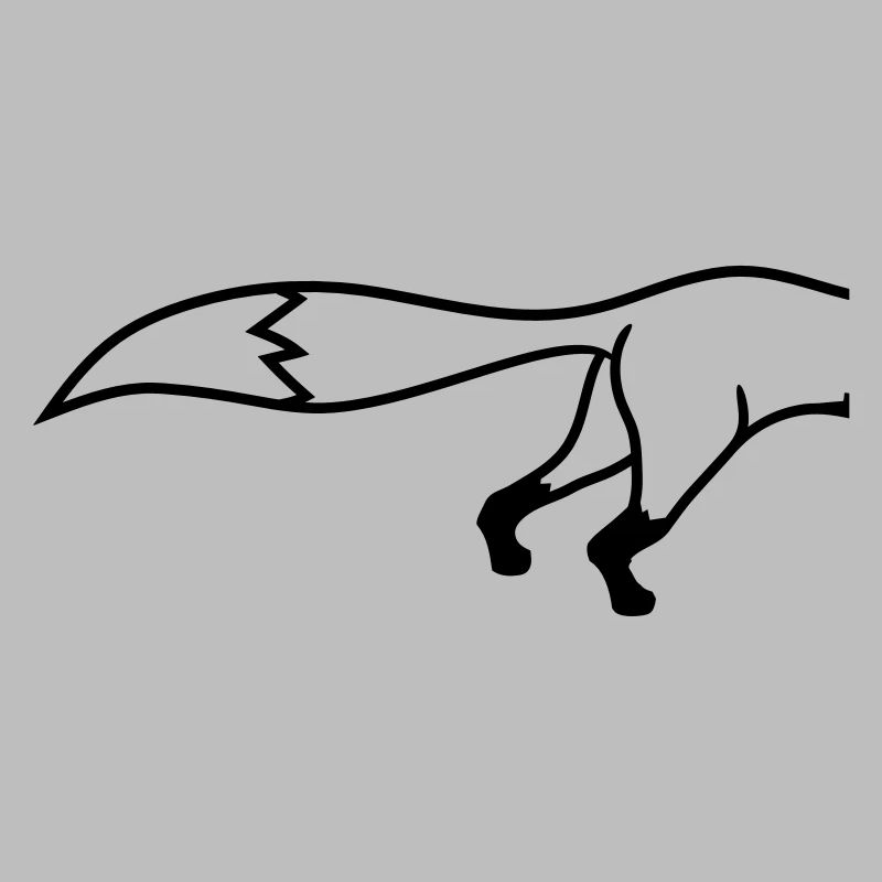 semi backside fox nice design cool cartoon cartoon