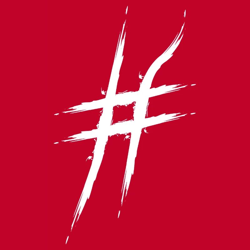 Hashtag design # icon reassignment diamond