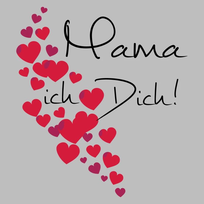 Muttertag Mama Ich liebe Dich, personalisierbar