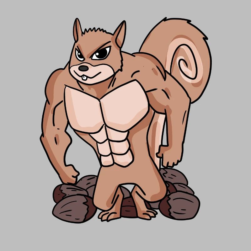 Squirrels with muscles