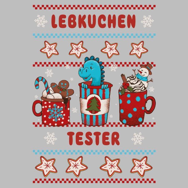 Weihnachten Lebkuchen Tester mit Dino Dinosaurier