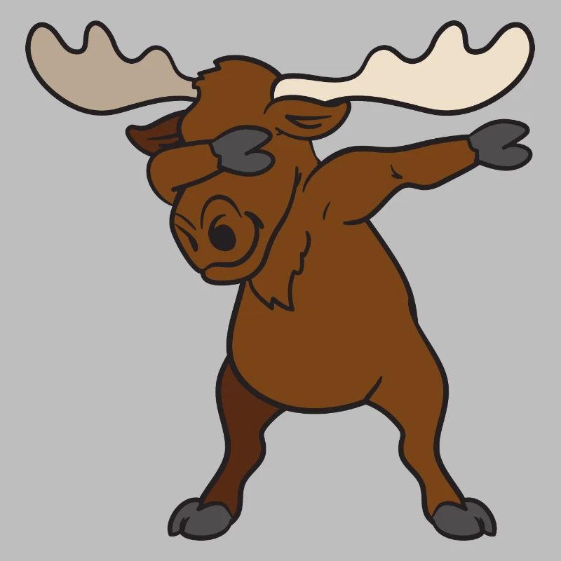 Dabbing dab moose