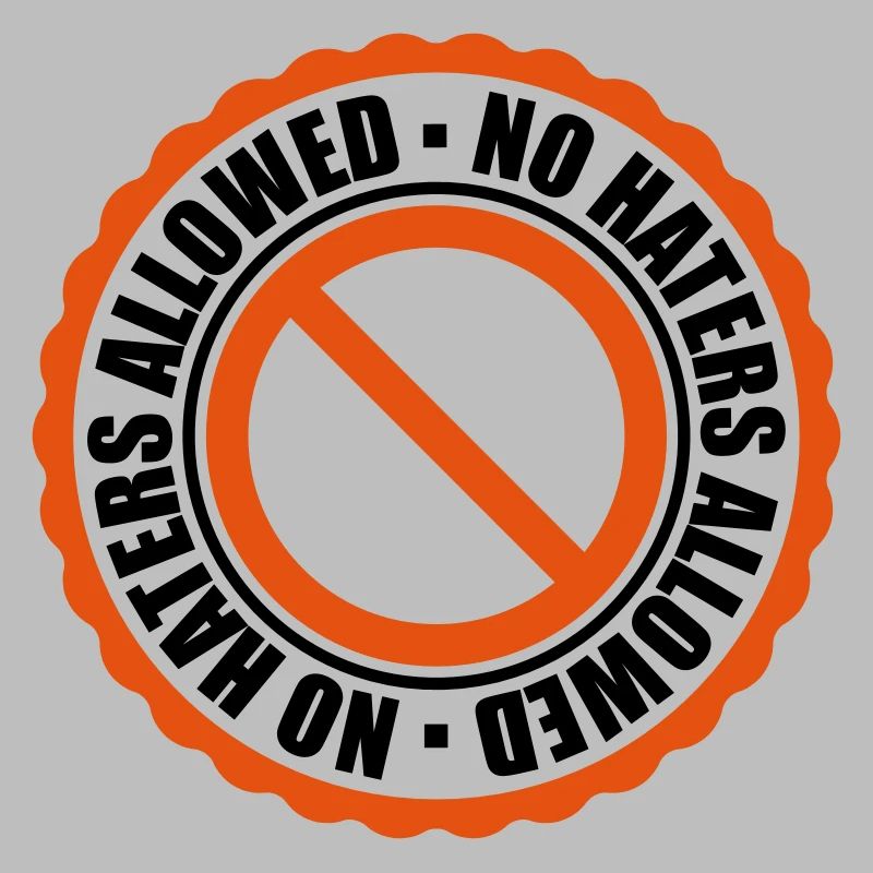 no haters allowed interdit signe signe cachet