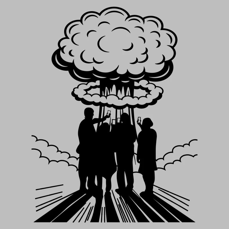 | changeable de couleur Bombe atomique Selfie Explosion nucléaire