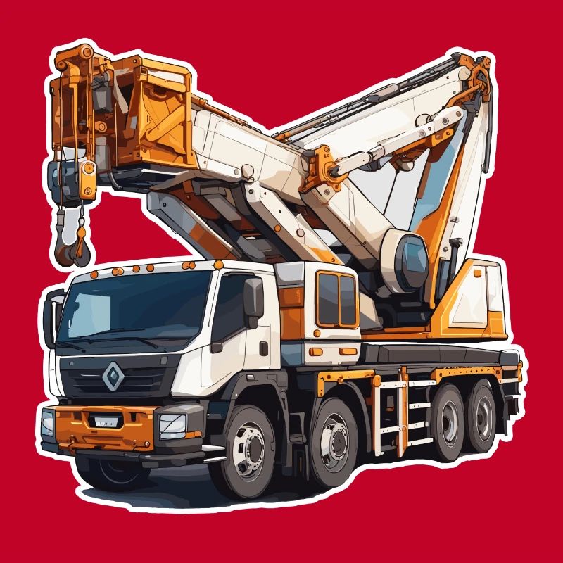 Crane / construction site / winch / crane system