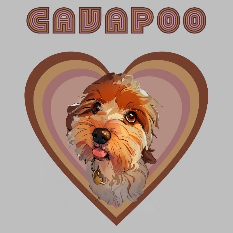 Cavapoo-Herz (Herbst)