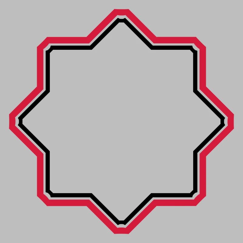 red star border frame text field write n