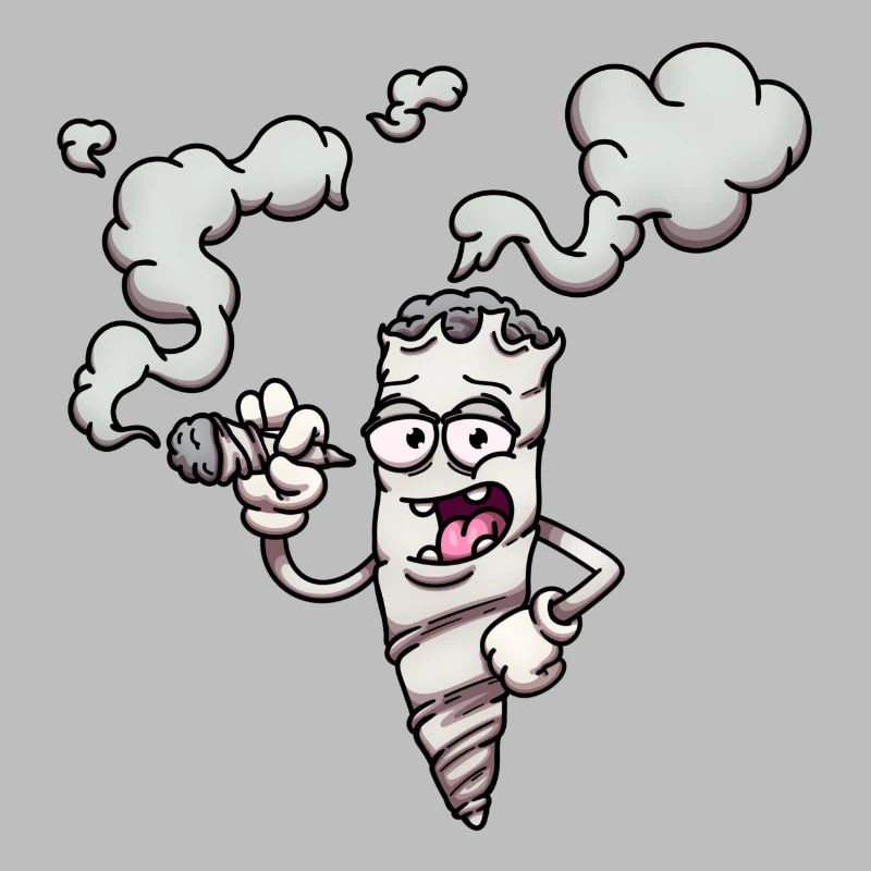 Marijuana Joint Character Smoking A Joint