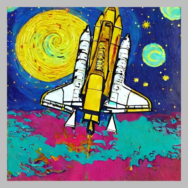 navette spatiale van gogh