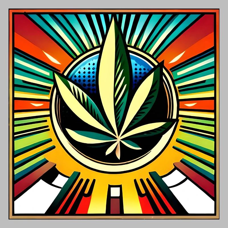 Cannabis comic style