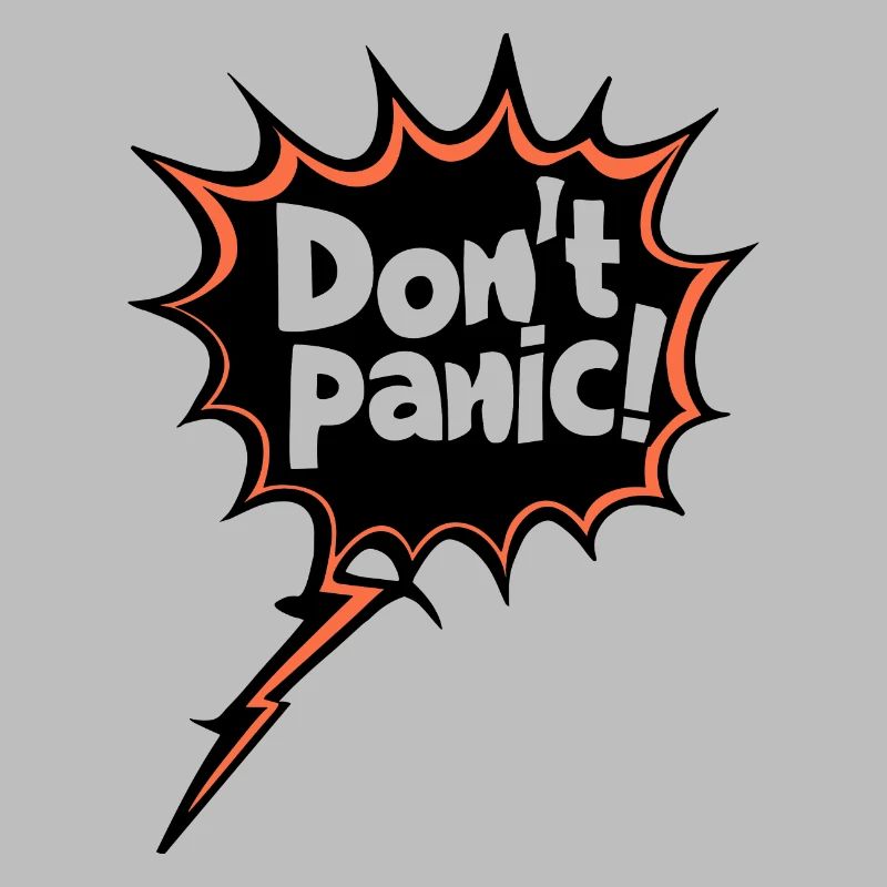 Pas de panique ! Déclaration de citation de dicton drôle