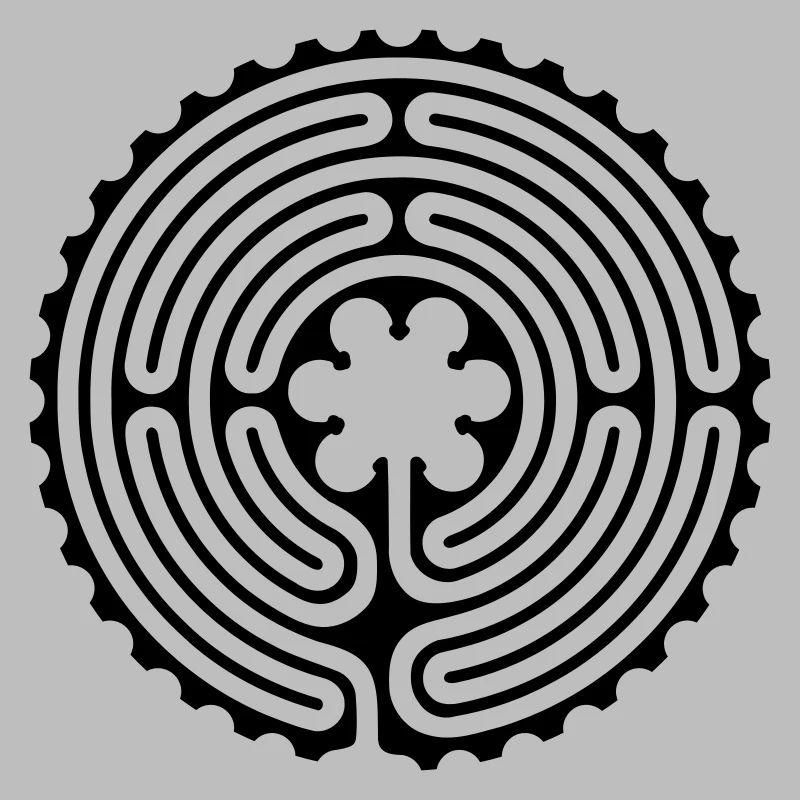 Labyrinth vector illustration color change possible