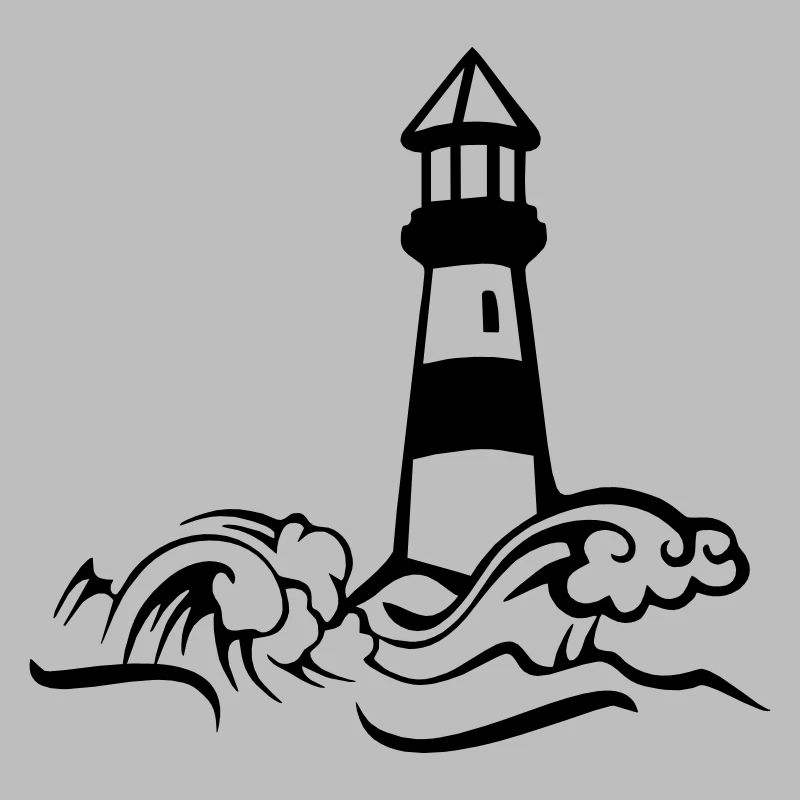 Lighthouse paper ship
