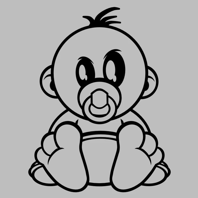 baby kleiner junge schnuller