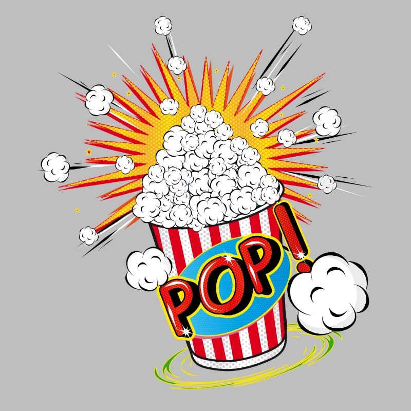 Pop-corn dans un style pop art