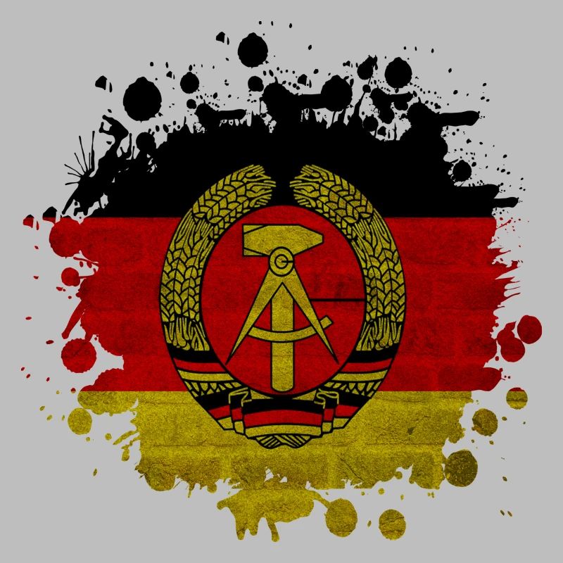 DDR Fleck Klecks / Geschenk Flagge Ostdeutschland