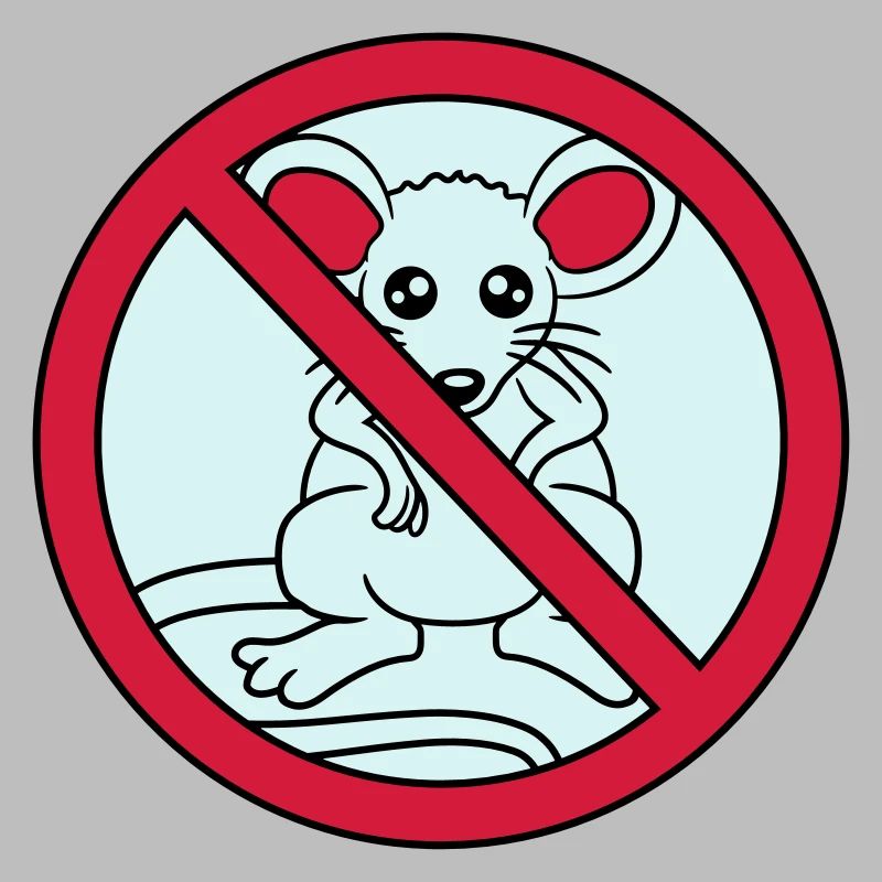 signe interdit a barré pas de souris suess n