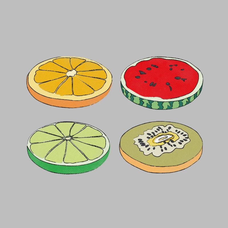 Fruits Slices Summer Delicious Fun Gift