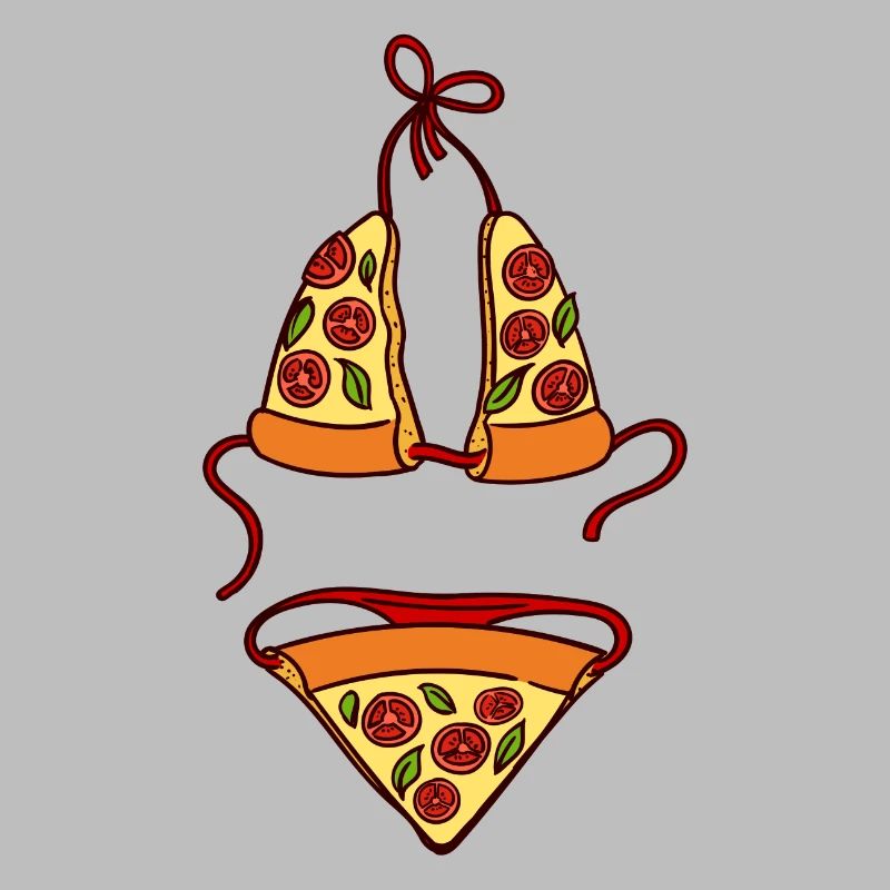 Pizza Bikini figure de plage bikini drôle