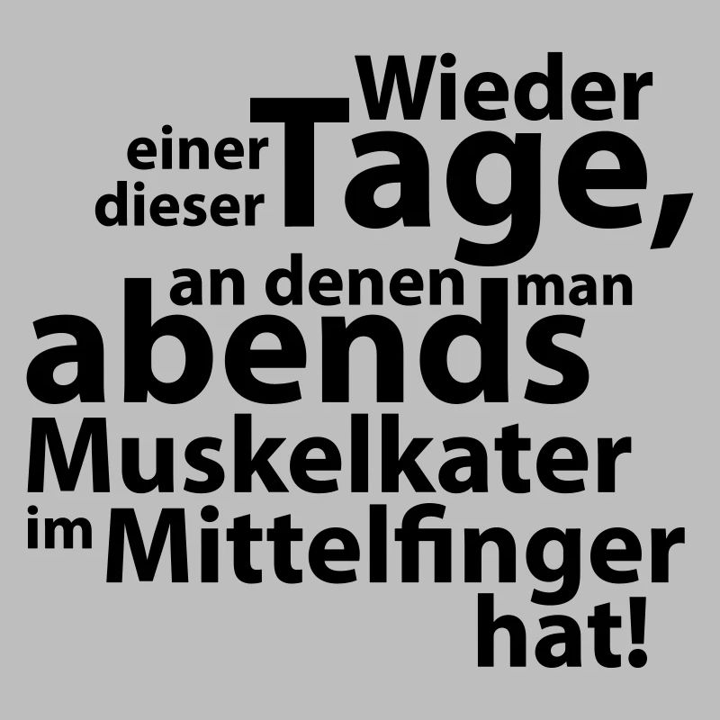  Muskelkater im Mittelfinger