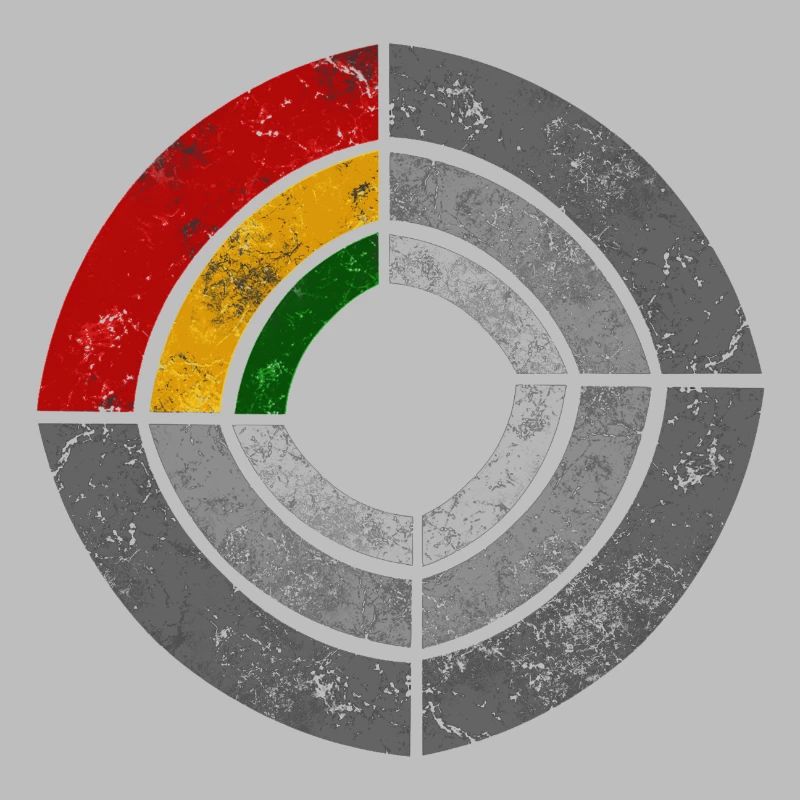Illustration graphique de radar de puissance reggae