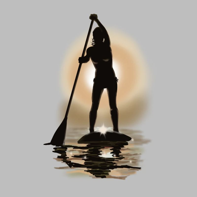 paddle boarding