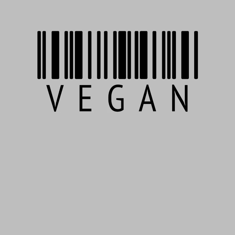 VEGAN Design with Barcode - T-Shirt for Vegans