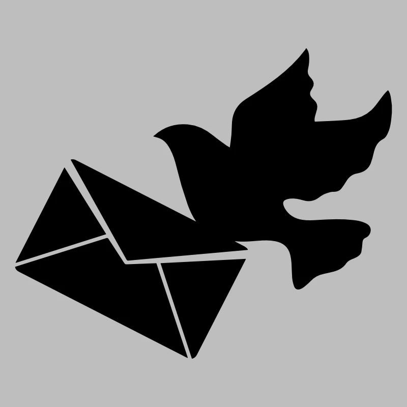 Brieftaube mit einem Brief