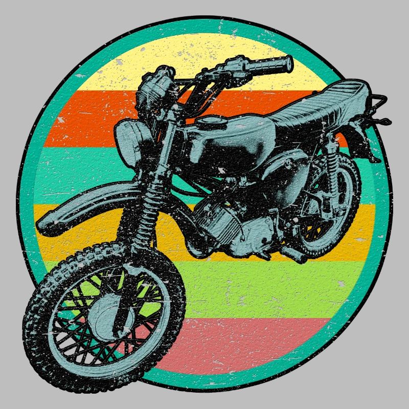 Patch de relief rétro pour cyclomoteur 3D look usé