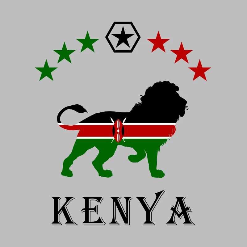 Conception de lion du Kenya