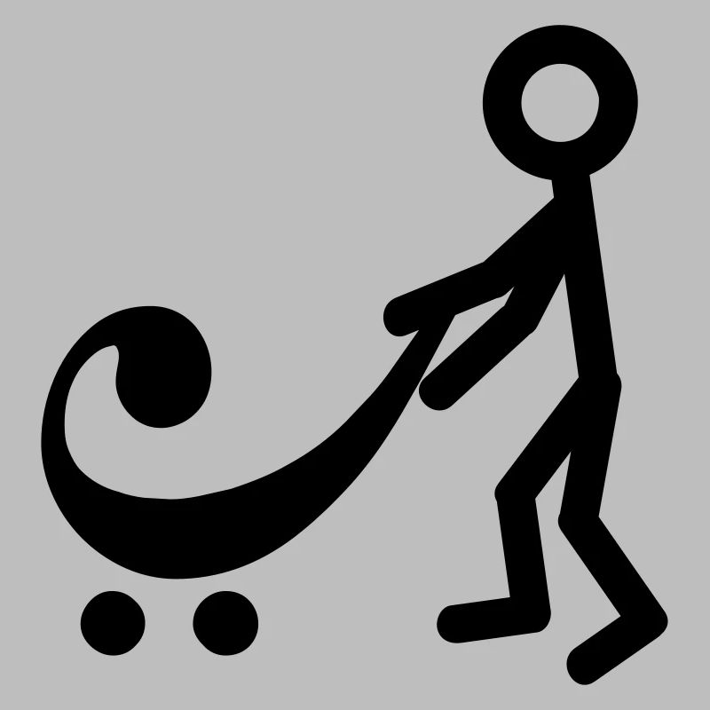 Joueur de basse avec un nouveau bébé