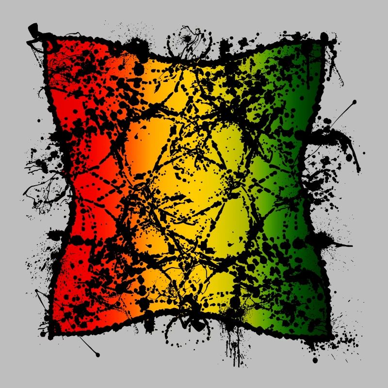 Abstraction de la feuille rasta avec dégradé