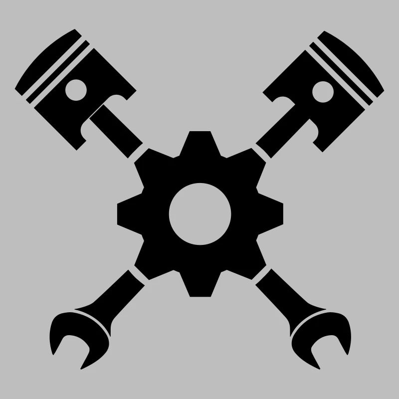 Piston clé croisée avec engrenage