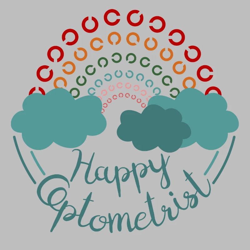 Happy Optometrist Rainbow Eye Test Landoltringe