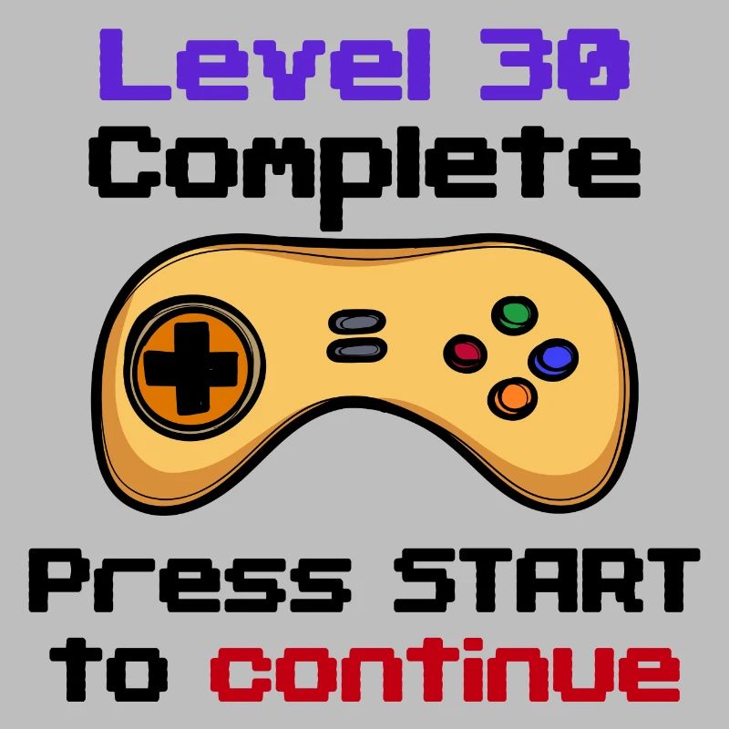 30s Birthday Gamer Controller 30 Years Old
