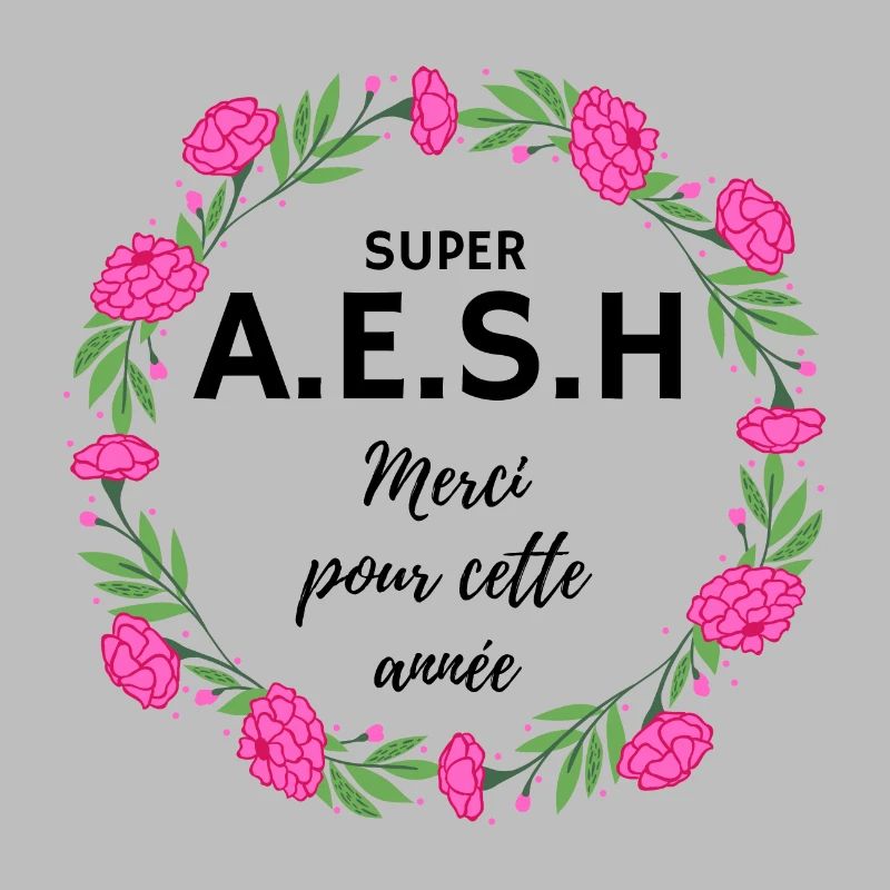 super AESH A.E.S.H. Merci pour cette année fleurs