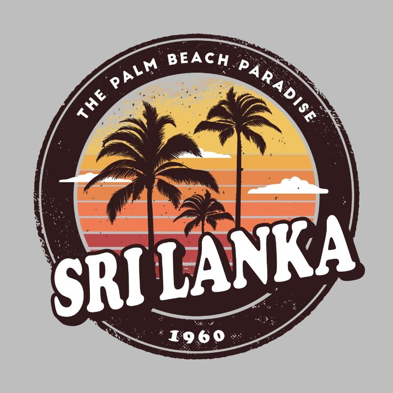 Sri Lanka Vintage Beach Design / Geschenkidee