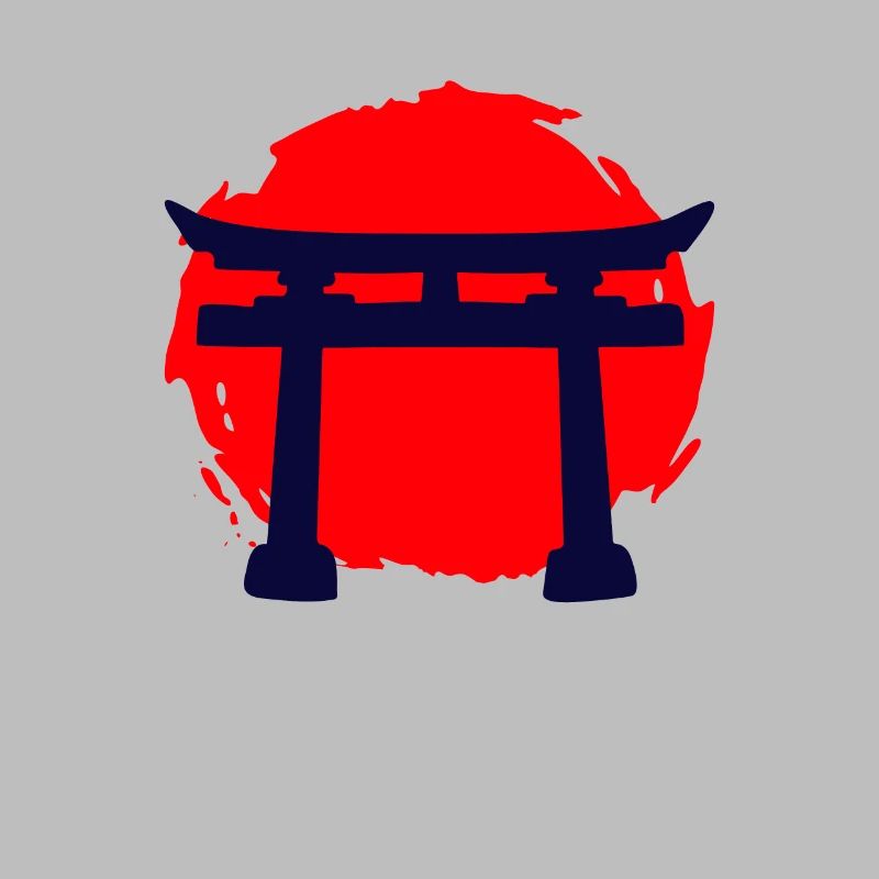 A Temple In A Red Sunset