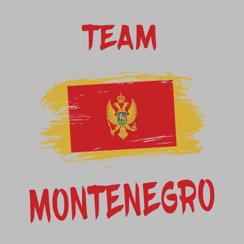 Drapeaux Team Montenegro design/idée cadeau