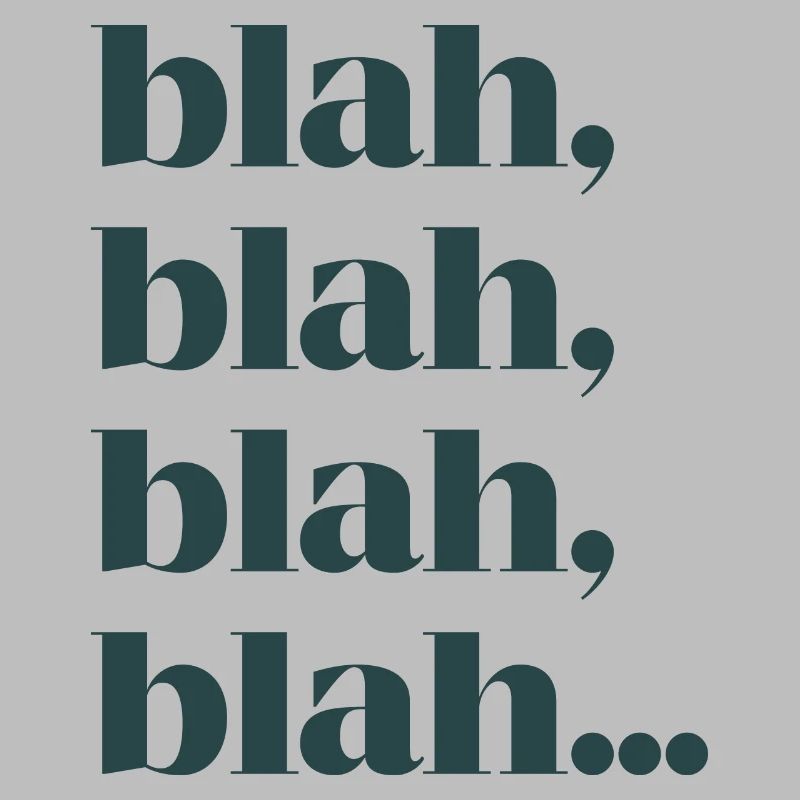 Blah bla bla
