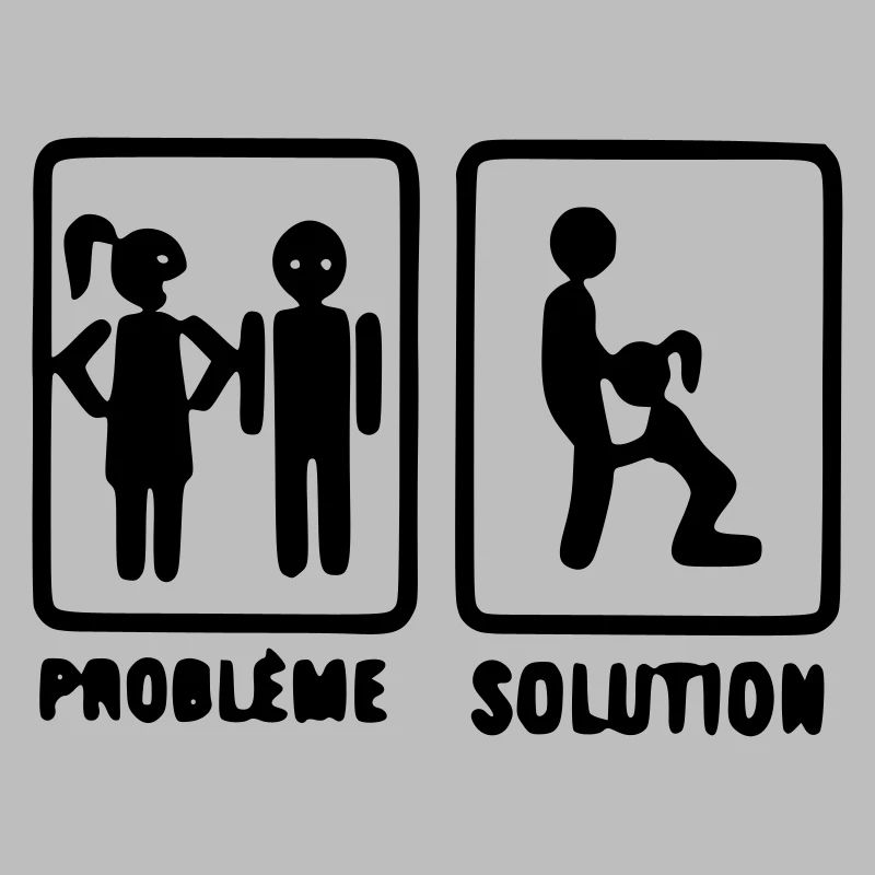 problème solution motif original t-shirt, mug,