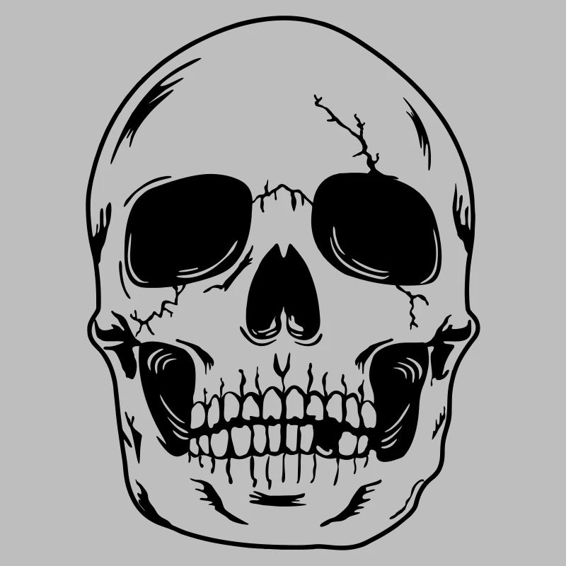 Schädelkopf des Skeletts