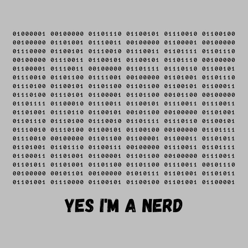Je suis un nerd