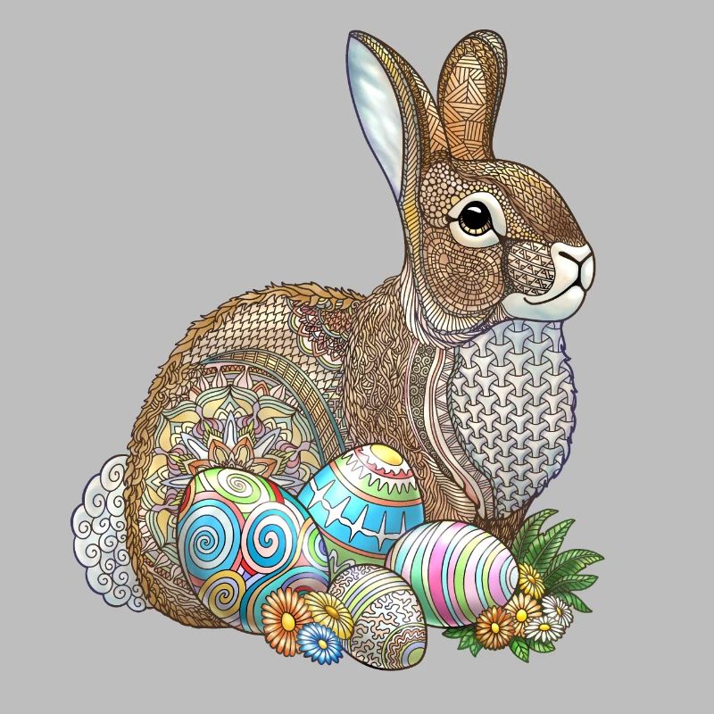 Easter Egg Hunt Zentangle